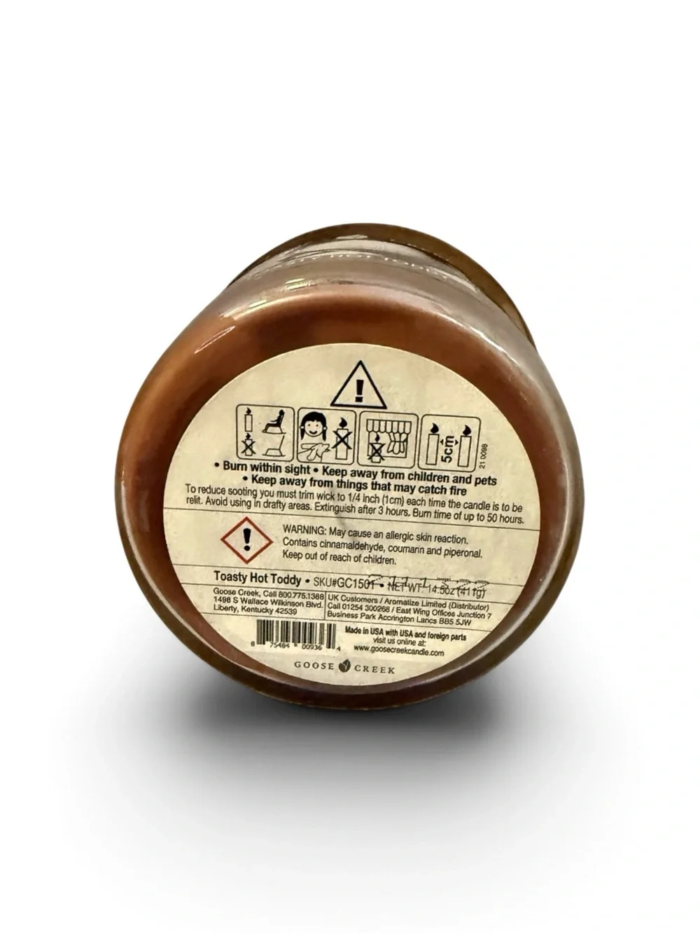 🤎GOOSE CREEK🤎Toasty Hot Toddy Soy Wax Blend 3-Wick Candle/NIP